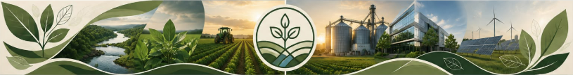 Composição institucional da OhhiraGreen com natureza, agricultura e indústria sustentável